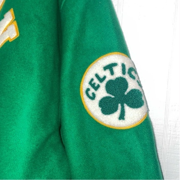 NWT Mitchell & Ness Boston celtics NBA Varsity Wool Hardwood Classics Jacket 3XL - Picture 14 of 16